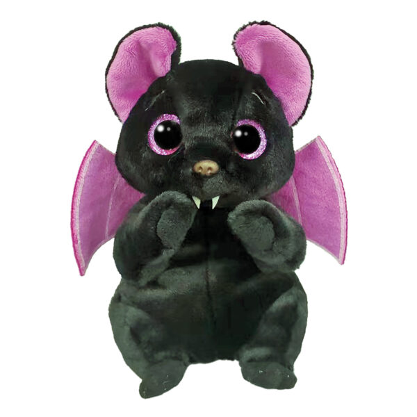 TY Beanie Bellies Χνουδωτή Νυχτερίδα Μαύρη 15εκ