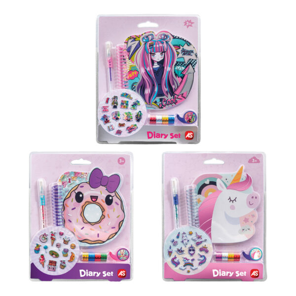 ΑS Diary Set Σε 3 Σχέδια Για 3+ Ετών