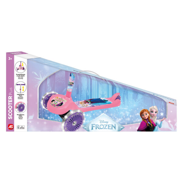AS Scooter Plus Frozen με φωτιζόμενες ρόδες για 3+ Ετών