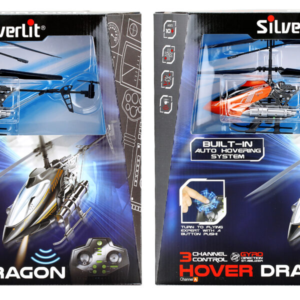Silverlit Τηλεκατευθυνόμενο Ελικόπτερο I/R Hover Dragon Για 10+ Ετών